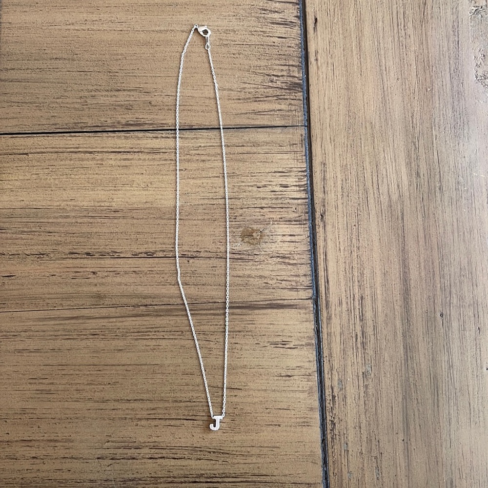 ‘J’ Initial Necklace